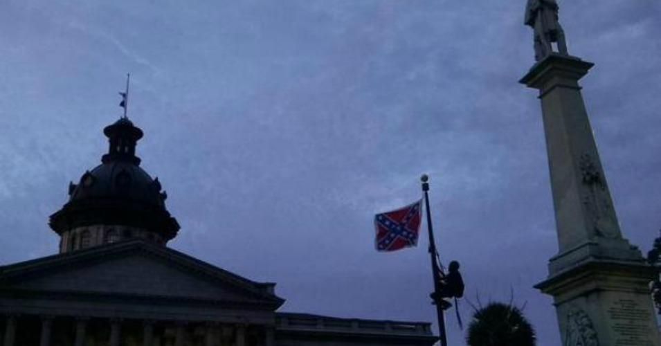 Activist Bree Newsome climbed the flagpole in front of the South Carolina capitol on Saturday to remove the Confederate flag from Statehouse grounds.