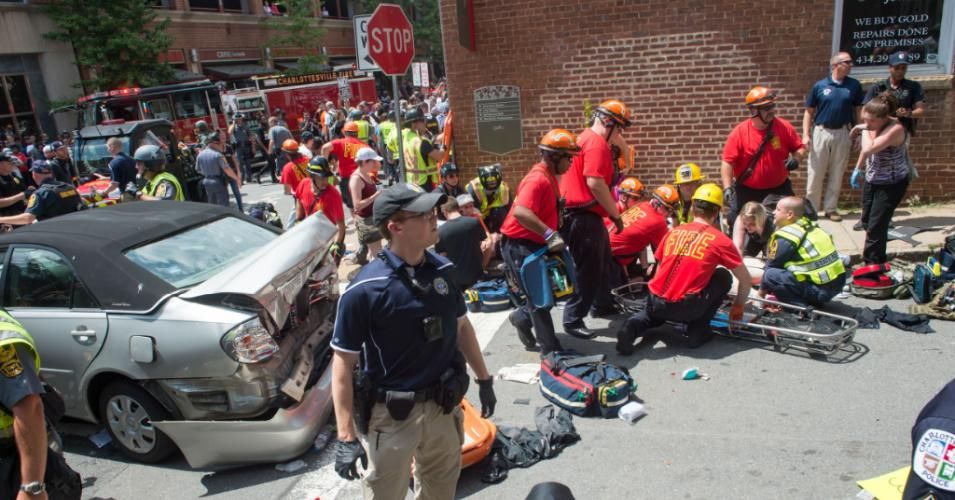 Critics of the Utah bill fear that it might lead to an increase in deadly car attacks on protesters, as happened in Charlottesville, Virginia on August 12, 2017. (Photo: Paul J. Richards/AFP via Getty Images)