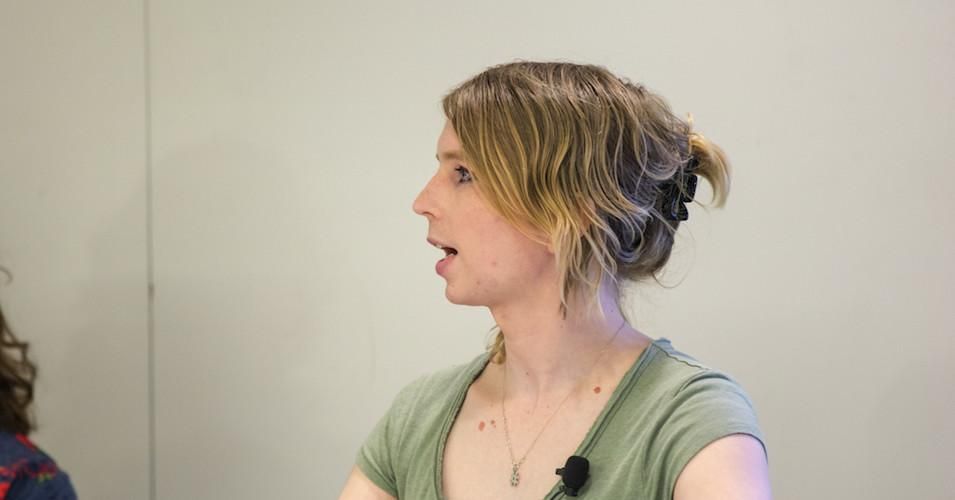 Chelsea Manning at UCLA, March 6, 2018.