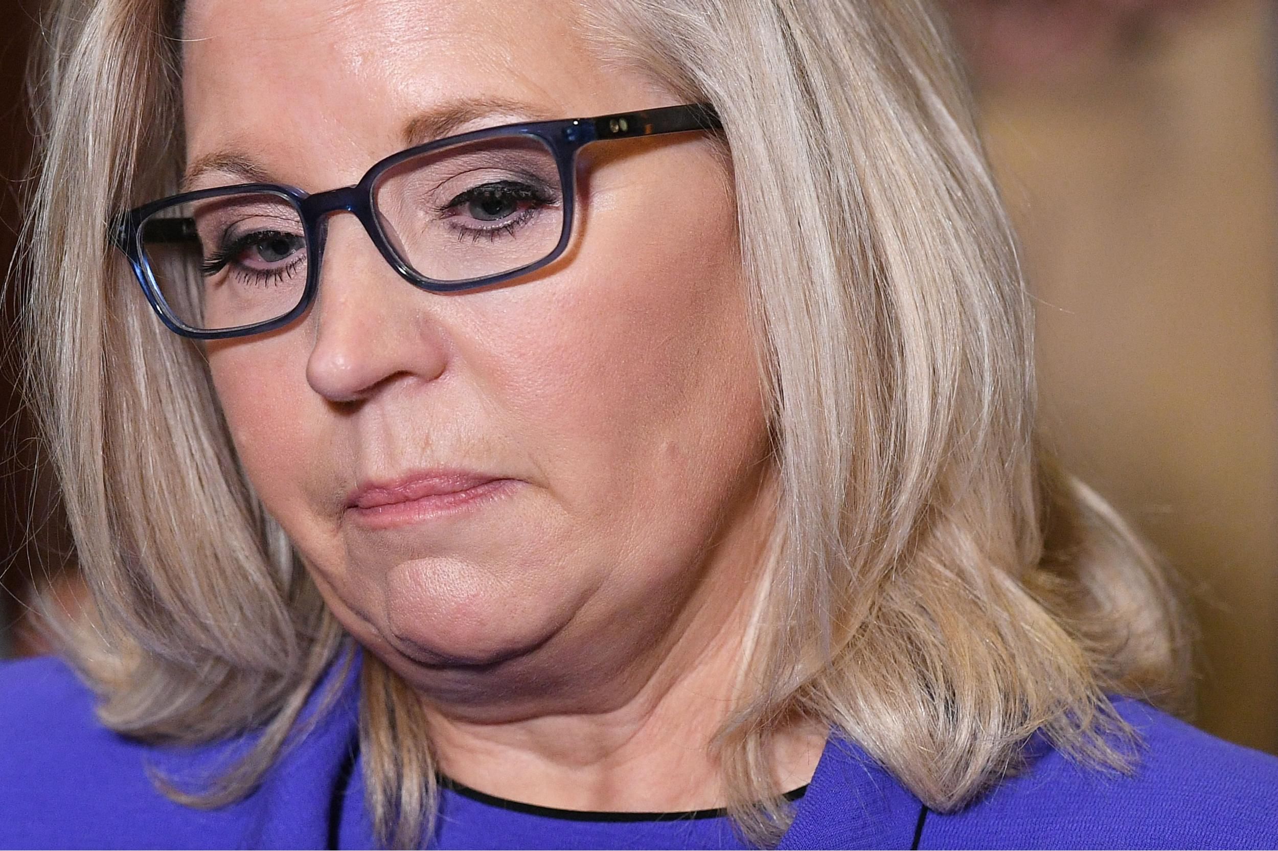 Rep. Liz Cheney (R-Wyo.) speaks during a press conference at the U.S. Capitol in Washington, D.C. on May 12, 2021 following her ouster as chair of the House Republican Conference. (Photo: Mandel Ngan/AFP via Getty Images) 