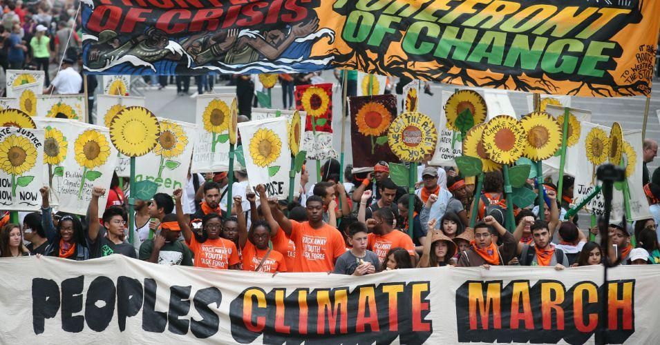 Front-lines communities led the People's Climate March on September 21, 2014 in New York City. (Photo: Climate Action Network International/flickr/cc)