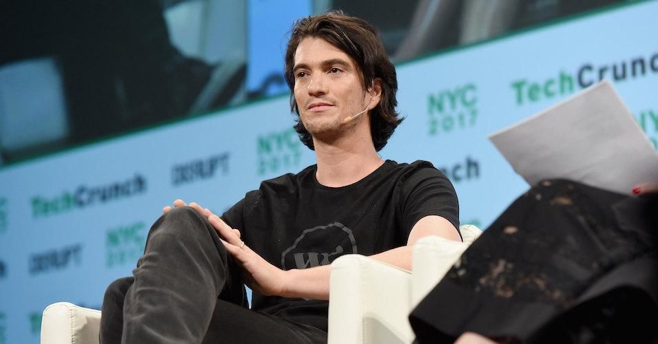 Co-Founder and CEO of WeWork Adam Neumann onstage during TechCrunch Disrupt NY 2017 at Pier 36 on May 15, 2017 in New York City.