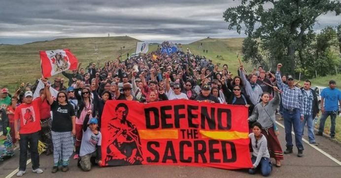  Representatives from more than 185 Native American tribes from across the nation have joined the encampment in North Dakota, making it the biggest tribal gathering in modern history. (Photo: Dallas Goldtooth/ Instagram)