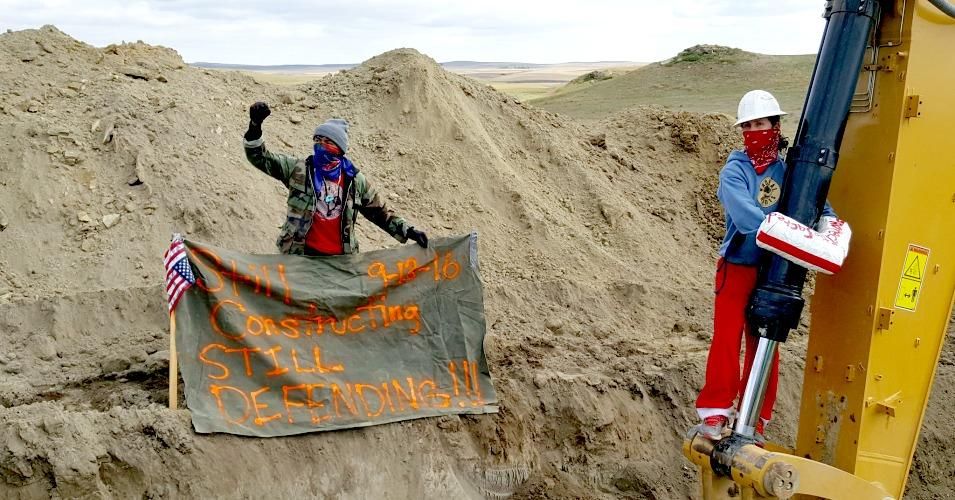 Water protectors halted pipeline construction on Tuesday