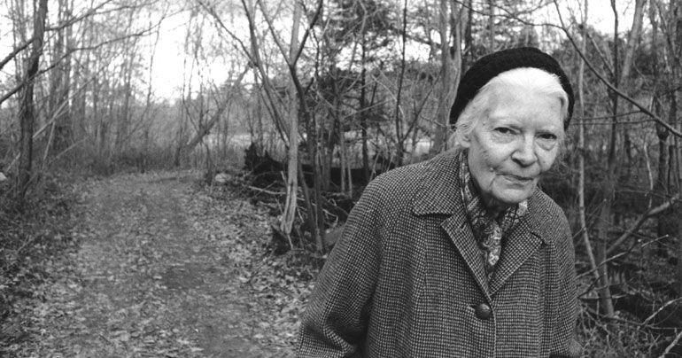 Dorothy Day pictured at the Catholic Worker farm in Tivoli, New York in 1970. (Photo: Bob Fitch Archive/Stanford University Libraries)