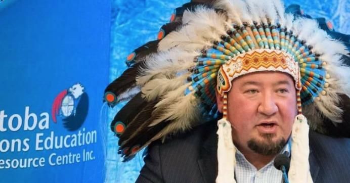  "Just as Indigenous Peoples are showing unwavering strength down at Standing Rock, our peoples are not afraid and are ready to do what needs to be done to stop the pipelines and protect our water and our next generations," Grand Chief Derek Nepinak, pictured here, said after the Enbridge Line 3 expansion was announced.(Photo: Derek Nepinak/Facebook)