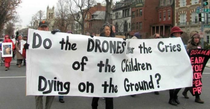 Anti-drone demonstrators