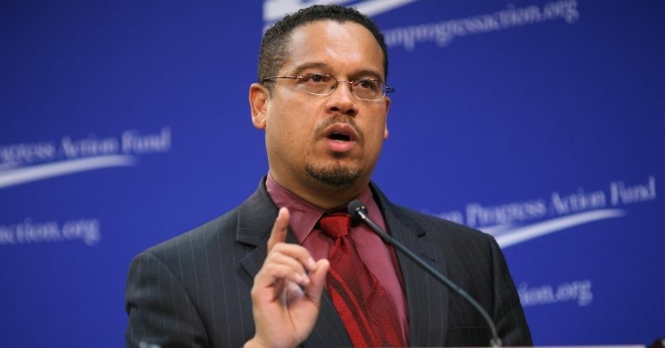 "I will continue to vote against Trade Promotion Authority until the Trans-Pacific Partnership is fixed," Rep. Keith Ellison (D-Minn.), above, declared on Monday. (Photo: Center for American Progress/flickr/cc)