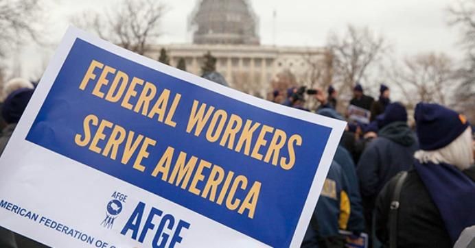 "All Americans, should be outraged that President Trump is gutting federal programs and funneling their taxpayer dollars into the hands of less-regulated private companies who answer to their corporate shareholders and not the American people," said AFGE national president J. David Cox Sr. (Photo via AFGE)