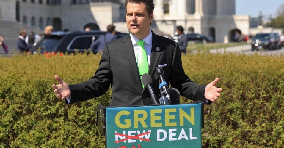 Congressman Matt Gaetz announces the "Green Real Deal."