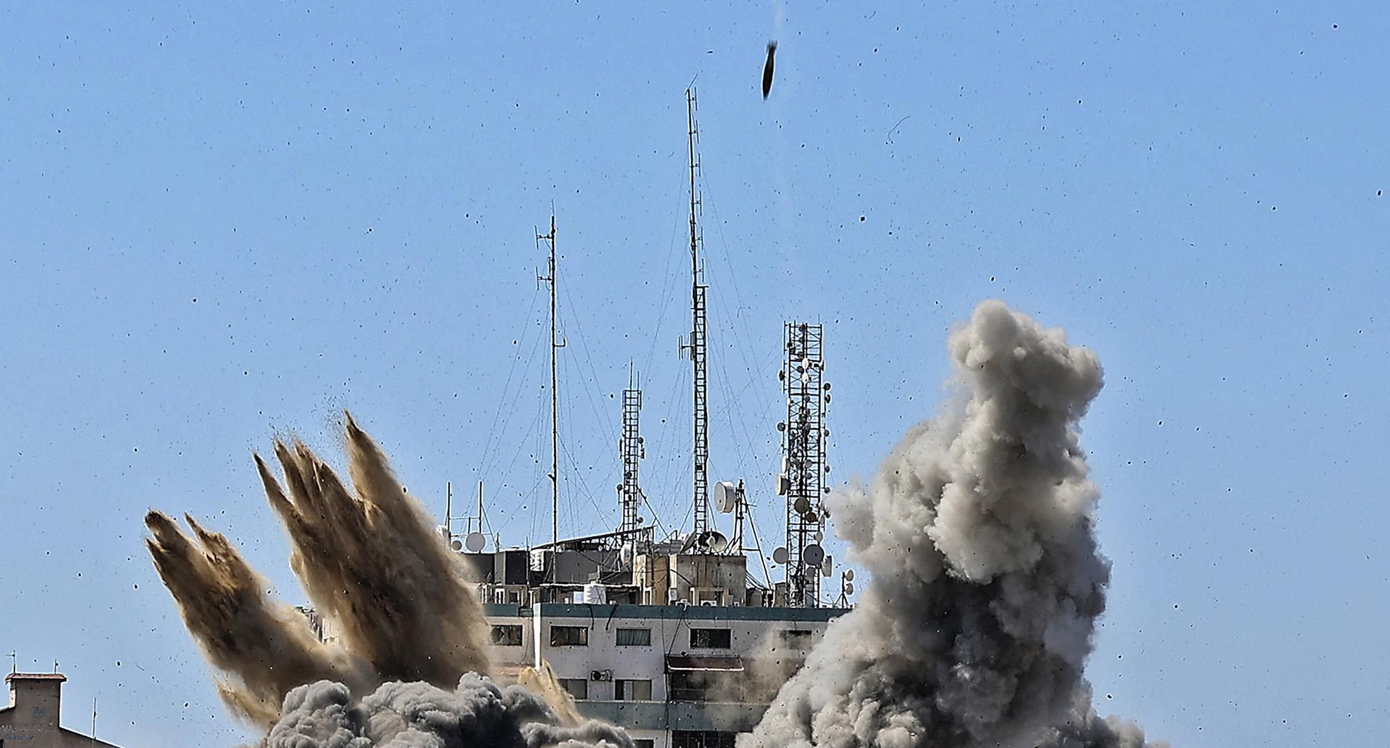 Israel destroyed a high-rise building in Gaza City that housed offices of The Associated Press, Al-Jazeera and other media outlets on Saturday, the latest step by Israel to silence reporting