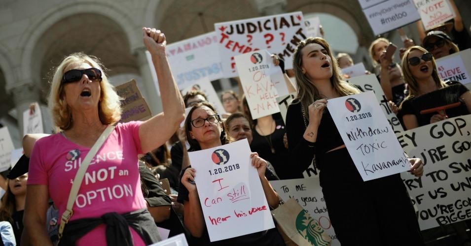 Protests against Brett Kavanaugh's Supreme Court nomination have erupted across the country in recent days.