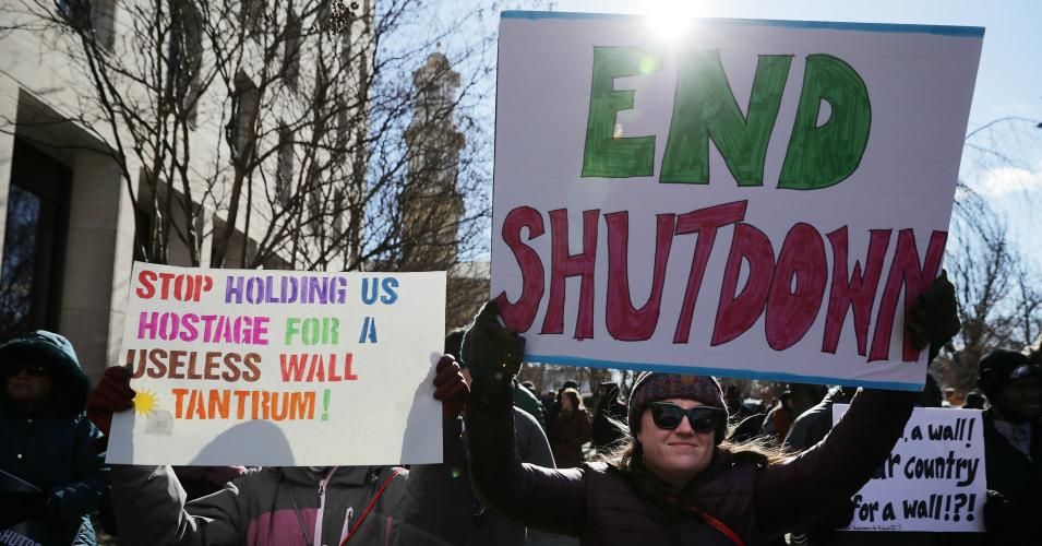 Trump shutdown protest