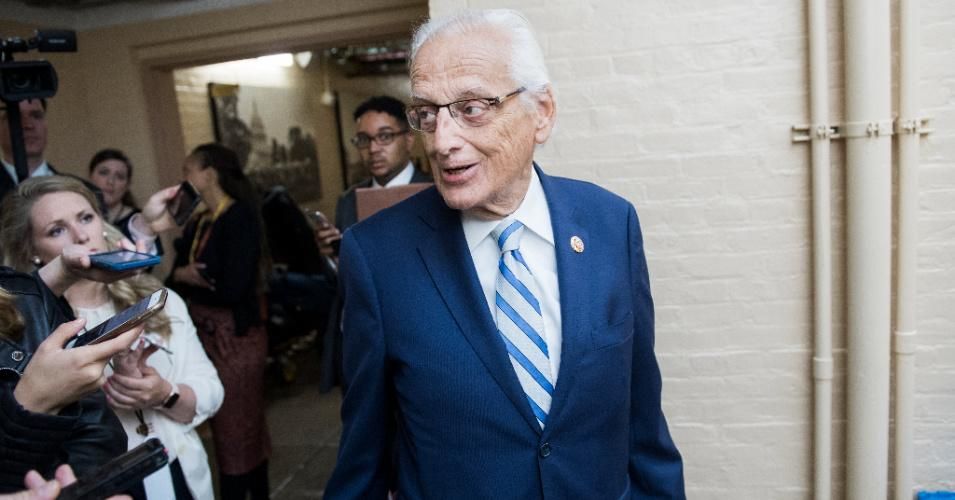 Rep. Bill Pascrell (D-N.J.) talks with reporters during a meeting of the House Democratic Caucus in the Capitol on Tuesday, April 30, 2019. (Photo: Tom Williams/CQ Roll Call)
