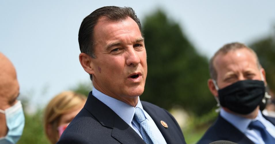 Rep. Tom Suozzi (D-N.Y.) speaks during a news conference at the House Triangle on Tuesday, September 15, 2020.