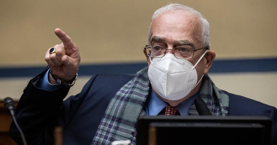 Rep. Gerry Connolly, (D-Va.) speaks during a House Oversight and Reform Committee hearing February 24, 2021 on Capitol Hill in Washington, D.C. (Photo: Jim Watson-Pool/Getty Images)