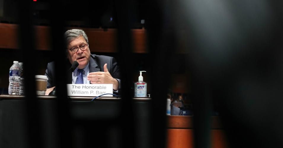 U.S. Attorney General William Barr testifies before the House Judiciary Committee in the Congressional Auditorium at the U.S. Capitol Visitors Center July 28, 2020 in Washington, D.C. (Photo: Chip Somodevilla/Getty Images)