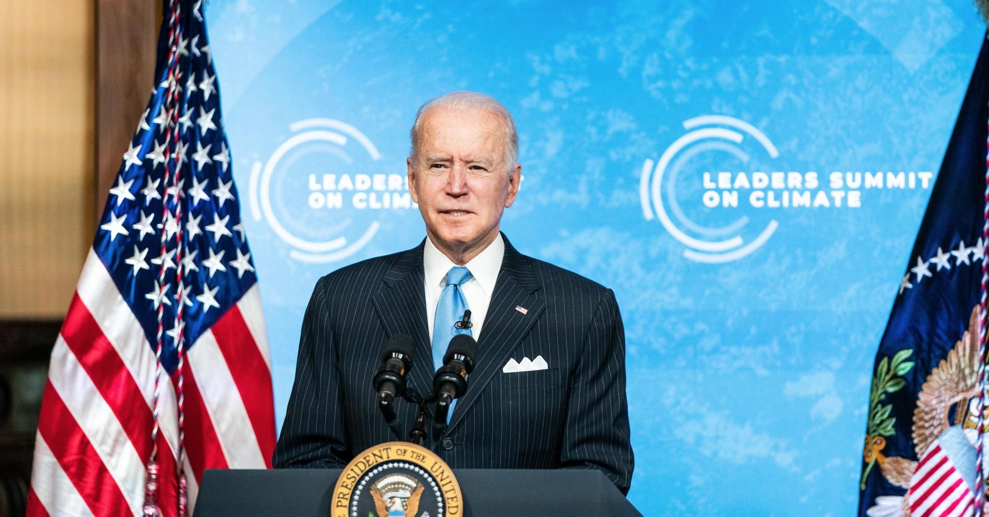 President Joe Biden delivers remarks during day two of the virtual Leaders Summit on Climate at the East Room of the White House April 23, 2021 in Washington, D.C. (Photo: Anna Moneymaker-Pool/Getty Images)