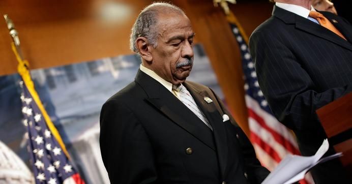 Rep. John Conyers (D-MI) holds a news conference on H.R.1962, the 'Free Flow of Information Act of 2013', May 22, 2013 in Washington, D.C.