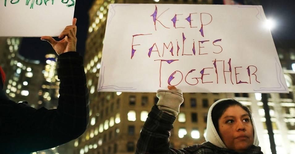 Protesters rallied in support of immigrants in New York City in 2017. (Photo: Spencer Platt/Getty Images)