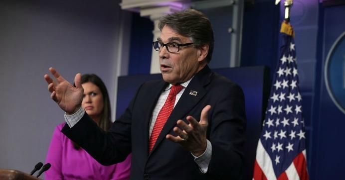 U.S. Secretary of Energy Rick Perry speaks during a White House daily briefing at the James Brady Press Briefing Room of the White House June 27, 2017 in Washington, D.C. 