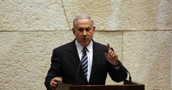 Israeli Prime Minister Benjamin Netanyahu delivers a speech during the opening of the winter session of the Knesset, Israel's Parliament.