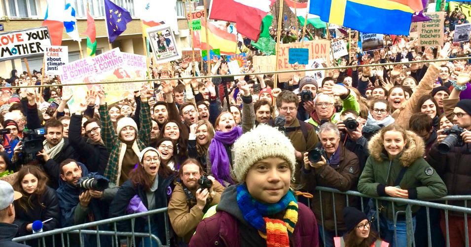 Greta Thunberg and climate strikers