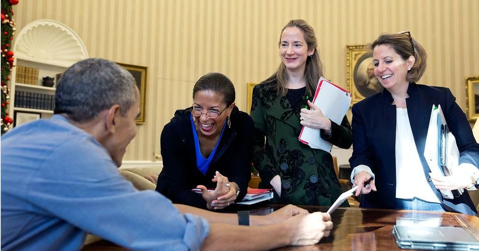 Former Deputy National Security Adviser Avril Haines (standing, center) has ben picked as President-elect Joe Biden's Director of National Intelligence. (Photo: Pete Souza/White House)