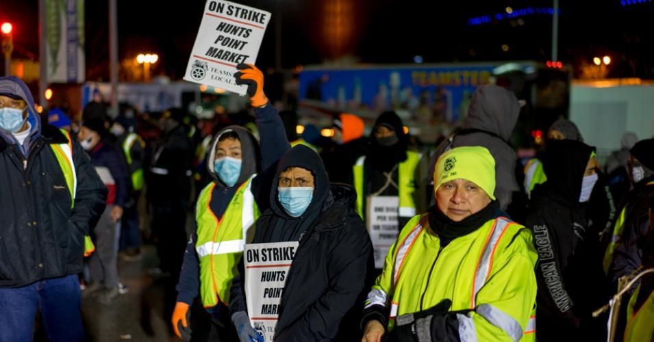 "If you live in New York and had produce during the pandemic, odds are that's because of these workers," said journalist Alex Press. (Photo: Teamsters/Local 202/Joint Council 16)