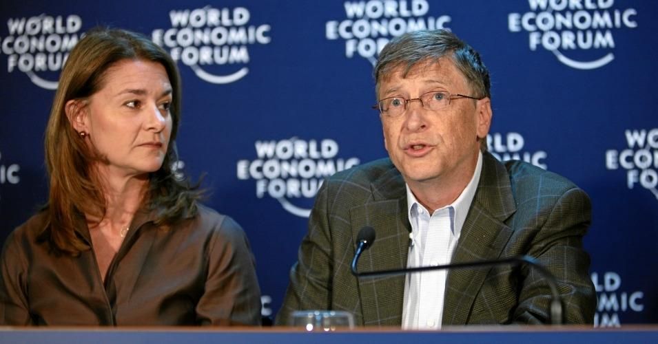 Melinda and Bill Gates at the World Economic Forum in Davos in 2009. (Photo: World Economic Forum/flickr/cc)