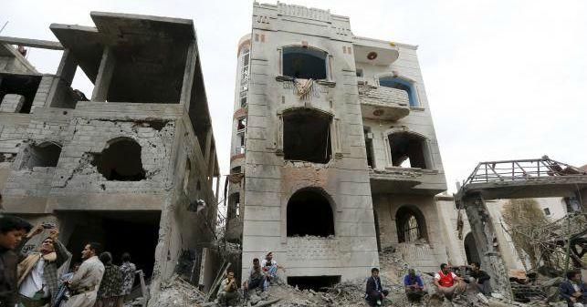 The site of a Saudi-led air strike in Yemen's capital Sanaa August 30, 2015. (Photo: Reuters/Khaled Abdullah)