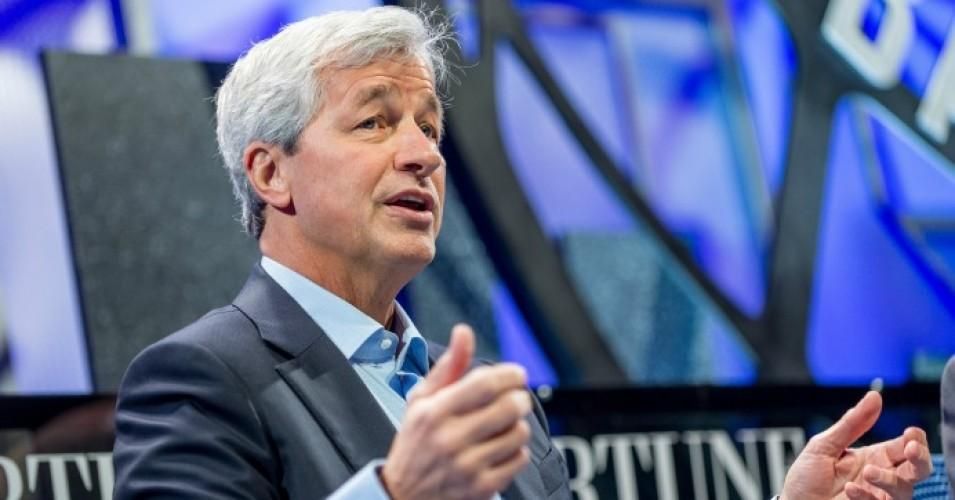 JPMorgan Chase CEO Jamie Dimon speaks at the Fortune Global Forum.