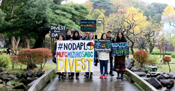 Dakota Access Pipeline protest in Tokyo, Japan