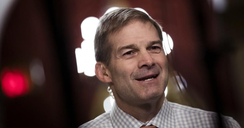 Rep. Jim Jordan (R-Ohio) speaks during a live television broadcast on Capitol Hill, December 4, 2017 in Washington, DC.