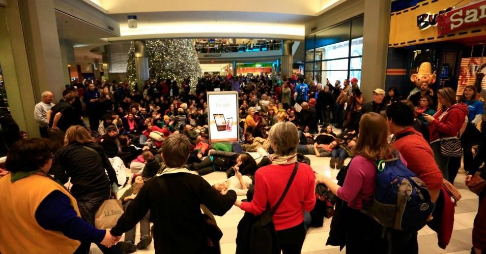 Thousands of protesters flooded the Mall of America Saturday to declare "Black Lives Matter." (Photo courtesy of Chris Juhn)