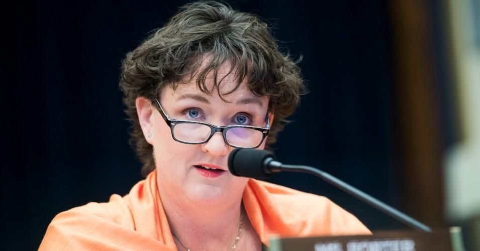 Rep. Katie Porter (D-Calif.) and three of her House Democratic colleagues introduced a bill on October 20, 2020 to fund mental health first responder units in a bid to reduce police violence against mentally ill people. (Photo: Tom Williams/CQ Roll Call) 