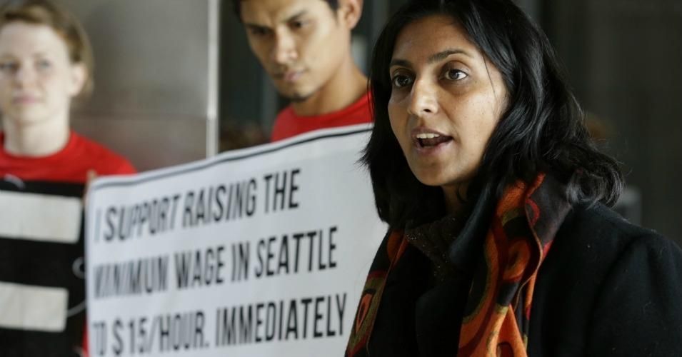 Seattle city council member Kshama Sawant may be heading to electoral defeat after a sustained campaign against her candidacy by Amazon.