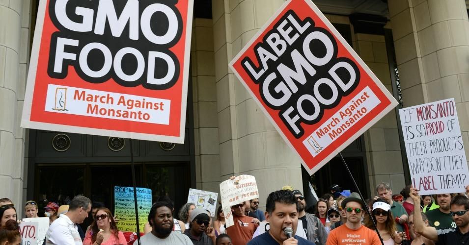 Advocates of labels for genetically modified food take part in the March Against Monsanto in Washington, D.C.. (Photo: Stephen Melkisethian/cc/flickr)