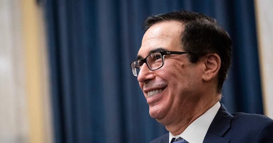 Treasury Secretary Steven Mnuchin attends the Senate Small Business and Entrepreneurship Hearings to examine implementation of Title I of the CARES Act on Capitol Hill in Washington, DC on June 10, 2020.