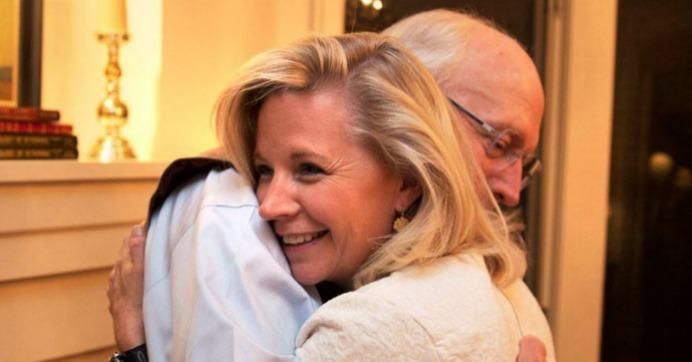 This picture posted on her Facebook page shows Liz Cheney hugging her father, former Vice President Dick Cheney, after she won the House GOP primary in Wyoming. (Photo: Liz Cheney/ Facebook)
