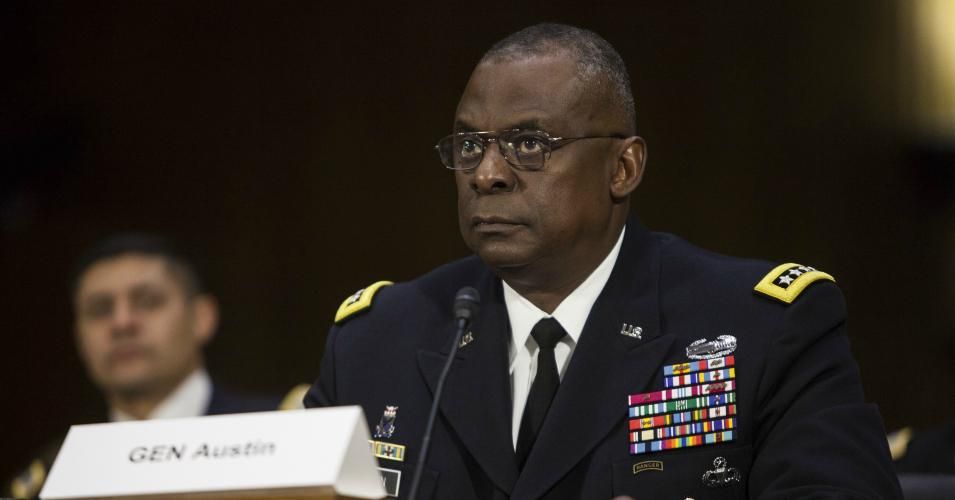 Gen. Lloyd Austin testifies during a Senate Armed Service Committee hearing on September 16, 2015.