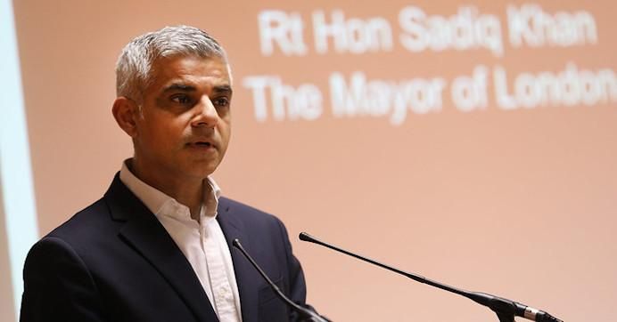 London Mayor Sadiq Khan, seen here in 2017, said Wednesday he would not participle in a summit for international mayors hosted by Saudi Arabia. 