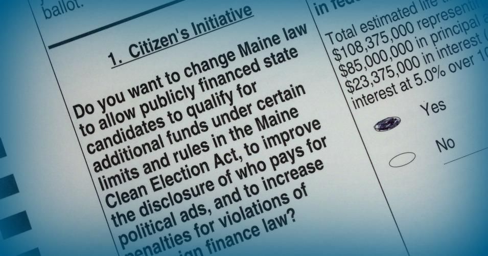 Maine voters came out strongly in support of the state's Clean Election Initiative during Tuesday's election. (Photo: Lauren McCauley/Common Dreams)
