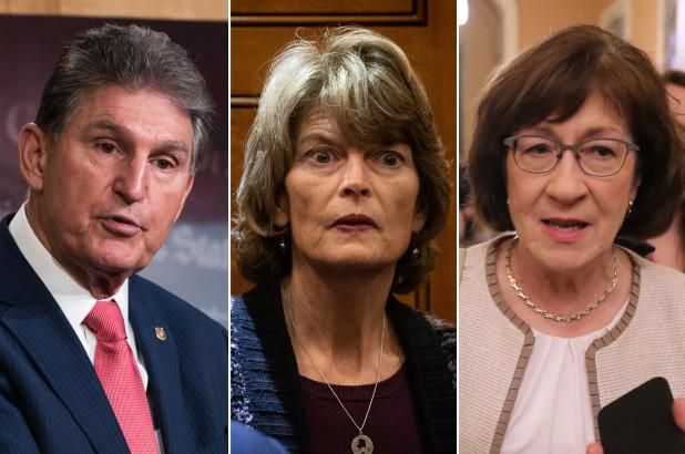 Sens. Joe Manchin (D-WV), Lisa Murkowski (R-AK), and Susan Collins (R-ME) are now three of the key final lawmakers who remain undecided.