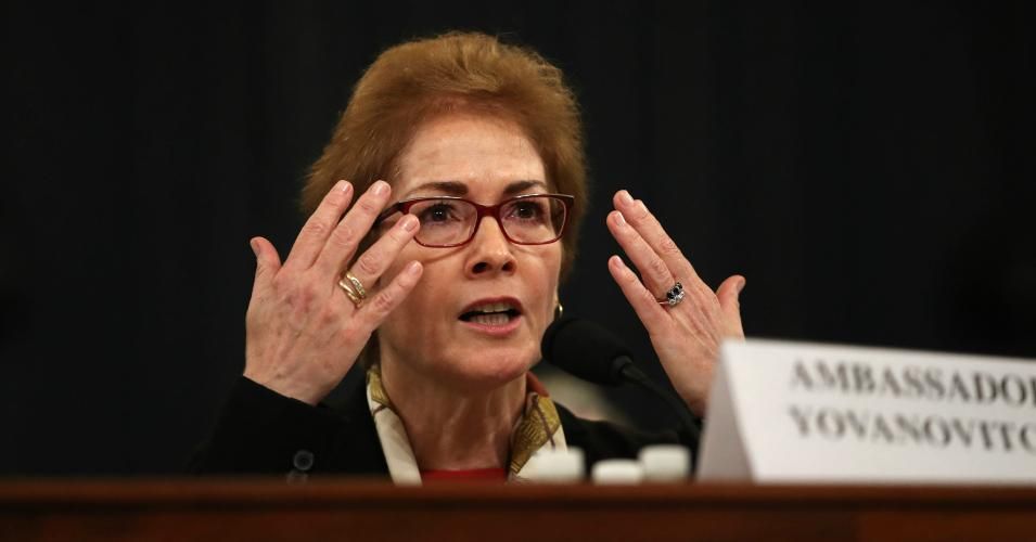 Former U.S. Ambassador to Ukraine Marie Yovanovitch testifies before the House Intelligence Committee in the Longworth House Office Building on Capitol Hill on November 15, 2019 in Washington, D.C. (Photo: Drew Angerer/Getty Images)