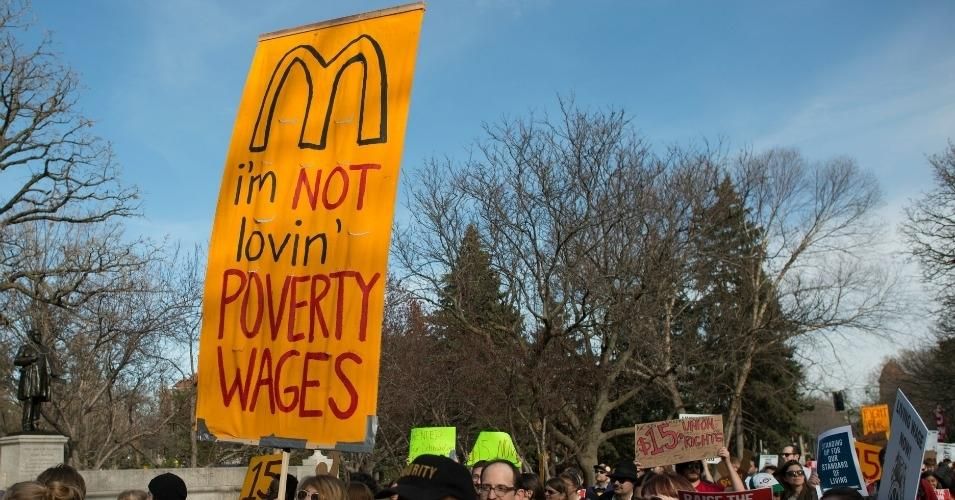 A fast-food worker strike in Minnesota