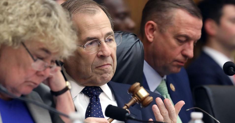 Rep. Jerry Nadler (D-N.Y.) presides over a mark-up hearing where members may vote to hold Attorney General William Barr in contempt of Congress for not providing an unredacted copy of special prosecutor Robert Mueller's report. 