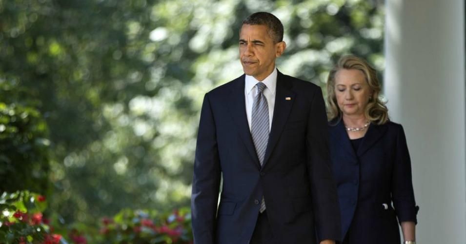  Obama received fierce criticism for acknowledging that, in his mind, there are different levels of "classified" information—a revelation which critics said betrays his favoritism for Clinton. (Photo by: Evan Vucci/AP)