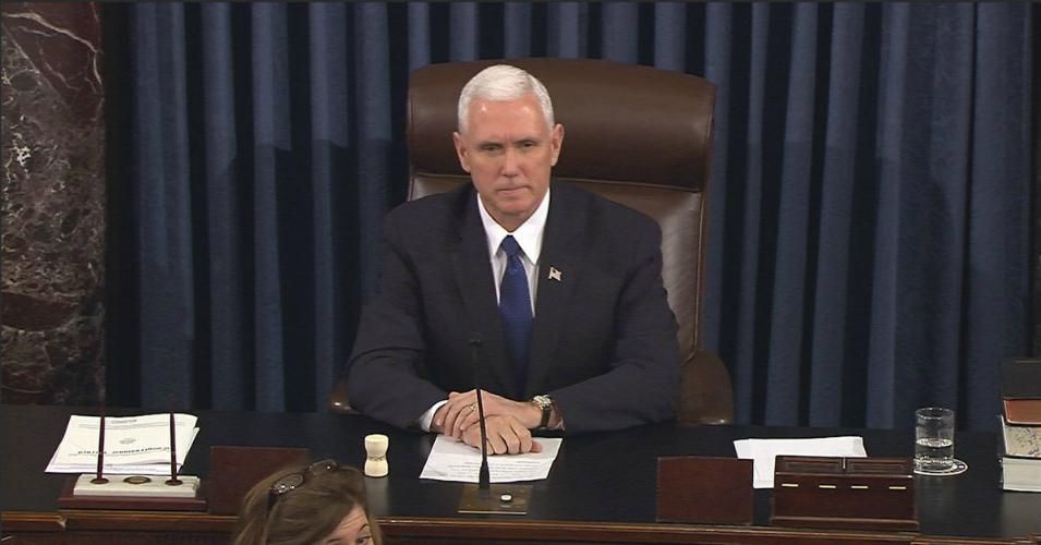 Vice President Mike Pence presiding over the U.S. Senate in 2017. (Photo: C-SPAN / Senate Television)