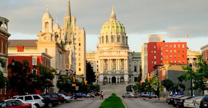 The Capitol in Harrisburg, Pennsylvania. Republicans have a two-thirds majority in the Pennsylvania Senate and can override vetoes by the state's Democratic governor. (Photo: Education Images/UIG via Getty Images)